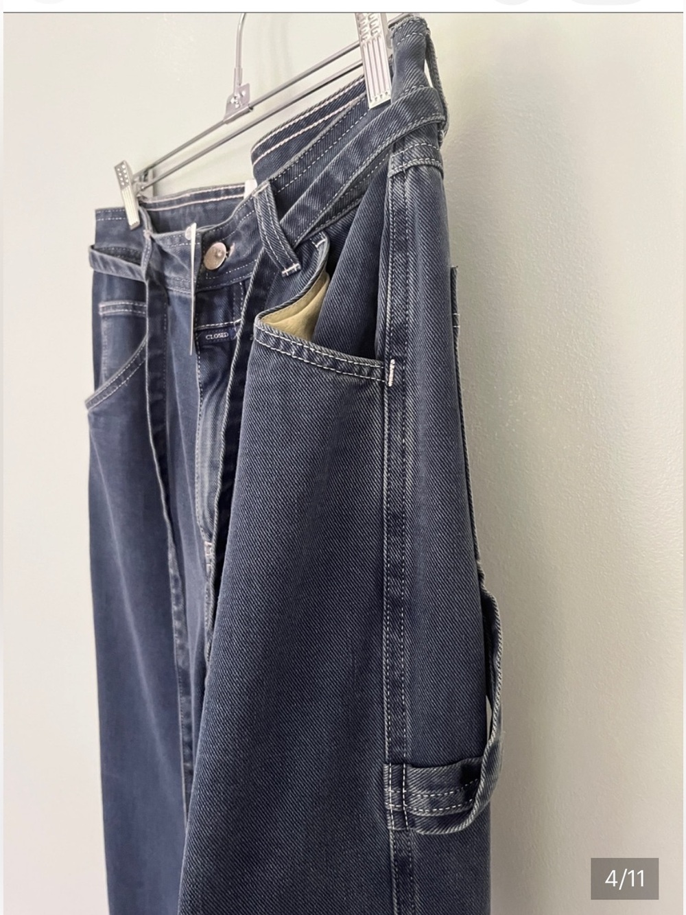 CLOSED Blue Jeans with Self-Tie Belt - Picture 3 of 10
